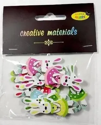 Zdjęcie produktu dla Guziki ozdobne Króliczki 45mm