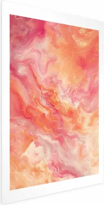 Produktbild von Posterpapier Poster - Fiery Colors - dynamic shapes in fire and pink tones 40x60 cm Muster a-H-10042-ao-a