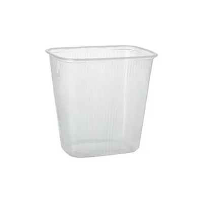 Produktbild von Verpackungsbecher, PP eckig 500 ml 10,1 cm x 8,1 cm x 10,8 cm transparent