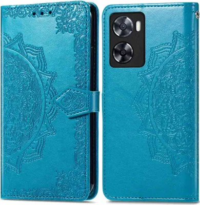 Zdjęcie produktu dla imoshion Mandala Bookcase dla Oppo A57(s) - Turkusowy