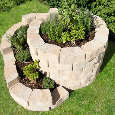 Produktbild von Diephaus Mauerstein FLORO SCHNECKE SANDSTEIN 160/140 CM