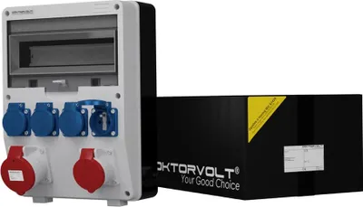 Obrázek produktu pro Rozdělovač výkonu TD 16A 32A 4x230V franz/belg systém Mennekes Doktorvolt 6855