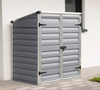 Produktbild von Palram - Canopia Aluminium Gerätebox Voyager Dunkelgrau 90x139x147 cm