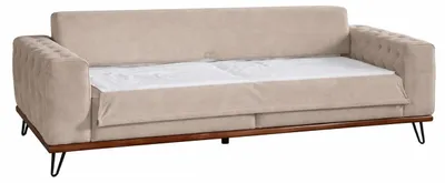 Produktbild von Beiges 3-Sitzer-Sofa modernes Sofa Stoffsofa Wohnzimmermöbel