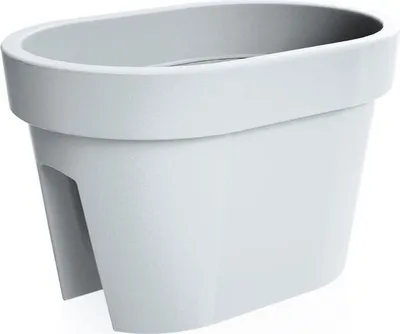 Produktbild von Prosperplast Blumentopf LOFLY RAILING Lang Weiß 39,6 cm