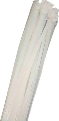 Zdjęcie produktu dla Opaski kablowe Edm 4.8x200 Mm 100 sztuk Biały Biały Jeden rozmiar