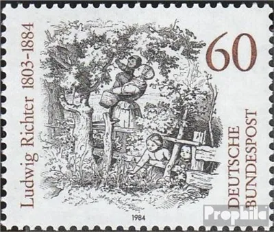 Produktbild von Briefmarken BRD (BR.Deutschland) 1984 Mi 1213 (kompl.Ausg.) FDC 100.Todestag von Richter