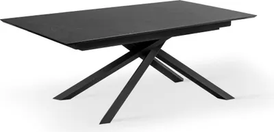 Produktbild von Xavier - Ausziehbarer Tisch (170/270 x 90 cm) aus HPL auf schwarzem MDF