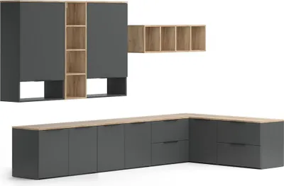 Produktbild von Wohnwand Vicco Wido Anthrazit 9 Teile, Model 49804
