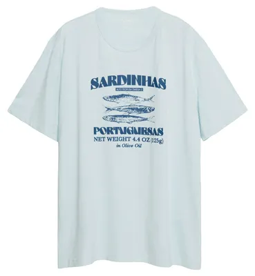 Produktbild von s.Oliver Übergrößen T-Shirt hellblau Frontdruck
