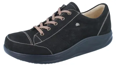 Obrázek produktu pro Finn Comfort, Ikebukuro, dámská, šněrovací obuv, černá, kůže, NEW - dámská obuv Pohodlná šněrovací obuv, černá