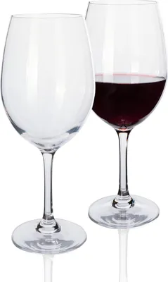 Produktbild von Moritz Tiamo Camping Gläser Polycarbonat 2 Stück bruchfest Rotwein Gläser kratzfest Weingläser 590 ml Rotweingläser