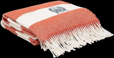 Produktbild von GANT Rugby Stripe Decke Farbe Sunset Orange 130x180cm