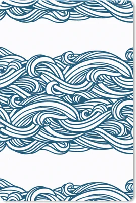 Produktbild von MuchoWow® Mauspad Mousepad Muster - Wellen - Meer 18x27 cm - Mousepads - Maus Mat - Pad - Mausunterlage