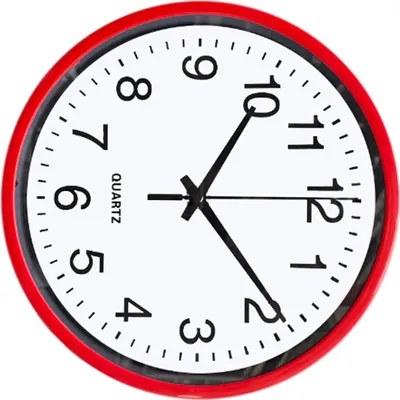 Image de 8 Inch Silent Wall Clock Round Modern Accurate Wall Clocks for Home Study Kitchen Bedroom Red Red 8 Inch Wall Clock