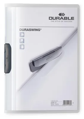 Produktbild von Durable Duraswing Klemm-Mappe, A4, 5 Stück, transparent, 229037