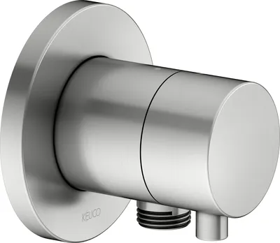 Image de KEUCO IXMO robinet d'arrêt encastré pour 1 consommateur avec raccord de flexible avec poignée Comfort, rosace ronde, 59541211101