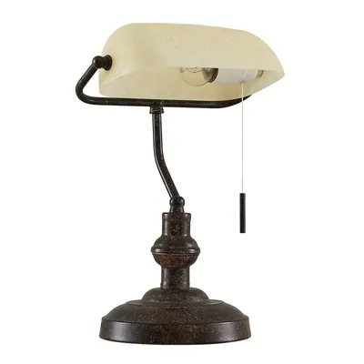 Produktbild von Lindby Schreibtischleuchte Profina, rostbraun, 39 cm, E27