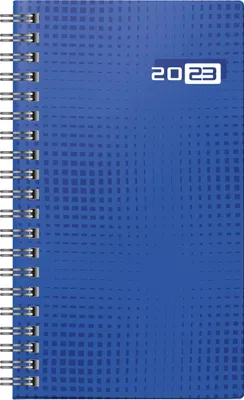 Produktbild von rido/idé Wochenkalender Modell Taschenplaner int. 2023 Blattgröße 8,7 x 15,3 cm blau