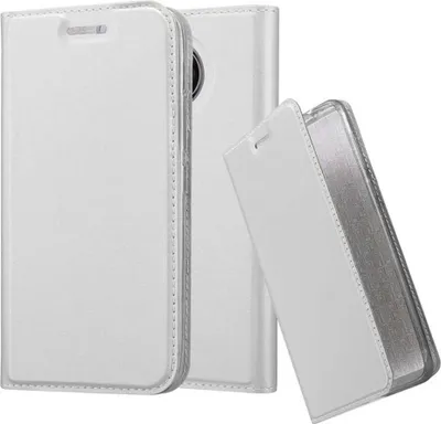 Obrázok produktu pre Cadorabo puzdro na mobilný telefón pre Motorola MOTO G5S ochranné puzdro v striebornej farbe Cover Etui Book Case Booklet