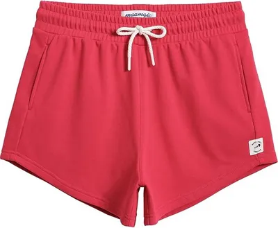 Produktbild von MaaMgic Damen Kurzer Trainingsanzug Shorts Rot L