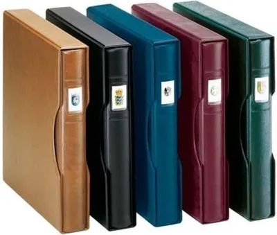 Produktbild von Lindner 1124 - W Set: Ringbinder REGULAR mit Kassette-weinrot
