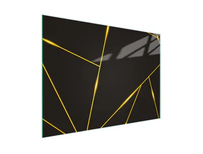 Produktbild von Schneidebrett Herdabdeckplatte Multiglasschneidplatte 30x22 cm Schwarz Stück