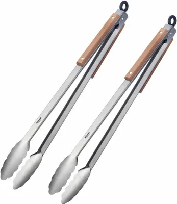 Produktbild von Westmark 2 Grillzangen Classic Wood Maxi, 44 cm, 162922E3
