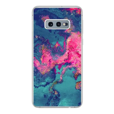 Produktbild von MuchoWow® Handyhülle Schutzhülle Hülle für Samsung Galaxy S10e Marmor - Farbe - Rosa - Blau Silikon Softcase Handy Hülle - Handy