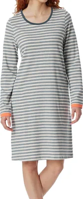 Productafbeelding van Schiesser damesnachthemd, korte mouwen, 95 cm, jeansblauw, maat 36