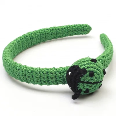 Produktbild von Naturzoo Hair Band / Diadem für Baby Ladybug Green