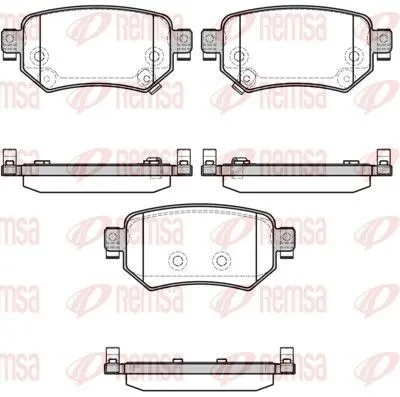 Produktbild von REMSA Bremsbeläge Satz Hinten Bremsklötze für MAZDA 6 Kombi (GJ, GL) 1682.02