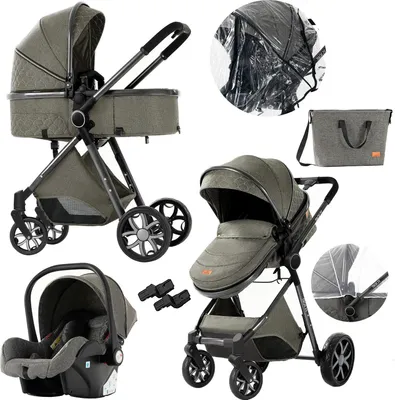 Produktbild von Babyschale, 3-in-1 Design, leicht und tragbar, XV9-TIEFGRAU