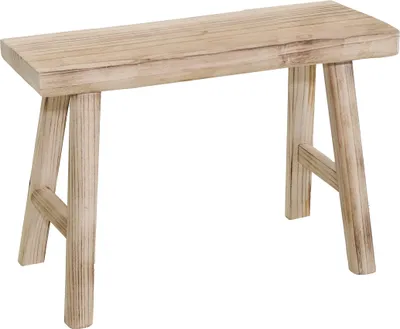 Produktbild von 2.05 Holz Hocker / Bank natur - ca. 45 x 25 x 44 cm - Modell: groß