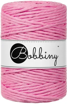 Immagine prodotto di Spago per macramè Bobbiny, 5 mm, 100 metri, color rosa bubblegum
