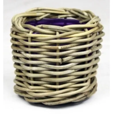 Produktbild von Drypot Rattan d14h14cm grau Van der Leeden