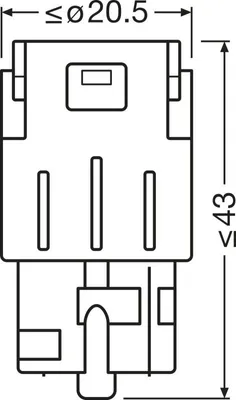 Zdjęcie produktu dla Żarówka Ledriving Sl Wy21W Żółta Led (Brak Ece) 2Szt. Bilster (Eko)
