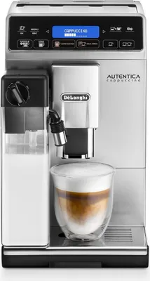 Obrázek produktu pro De’Longhi Autentica Cappuccino ETAM 29.660.SB, Espresso kávovar, Kávová zrna, Vestavěný mlýnek, 1450 W, Černá, Nerezová ocel