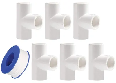 Obrázok produktu pre PVC T-kus pre pripojenie potrubí, vhodný pre použitie v domácnosti a záhrade