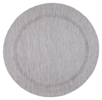 Produktbild von Villa Möbel Relico Terrasse, Garten-Teppich, Outdoorteppich, Einfarbig, Farbe:Silber, Grösse:160 cm Rund