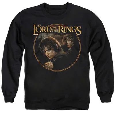Image de Sweat-shirt "Le Seigneur des Anneaux" - modèle "Frodo", unie, pour hommes et femmes, référence TV39380 (taille L), couleur noire