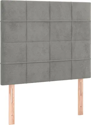 Obrázok produktu pre vidaXL Čelo postele svetlo sivé 80x5x118/128 cm zamat