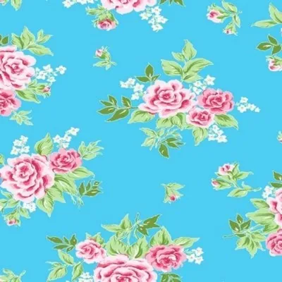 Produktbild von Klebefolie - Möbelfolie - Rosy blau - Rosen - 45 x 200 cm Selbstklebefolie