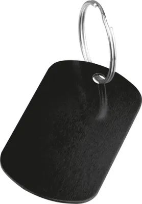 Produktbild von Schlüsselanhänger "Metallplättchen" / Farbe: schwarz