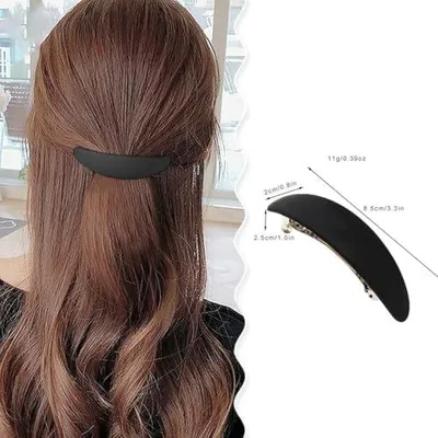 Produktbild von 3er-Set Damen-Haarspangen im französischen Vintage-Stil, automatisch, für dünnes und feines Haar, mittlere Größe