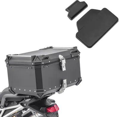 Obrázok produktu pre Súprava hliníkový kufor na motorku 85L + zadný vankúš pre pilota # XB85 Alu T