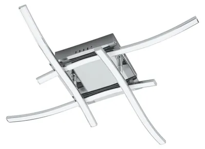 Image de Plafonnier à LED Chrome Blanc Valmora