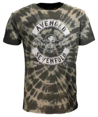 Produktbild von Avenged Sevenfold a7x Deathbat Crest Dip Dye T-Shirt – Offizielles Merchandise - XL