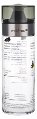 Salatdressing-Shaker 400 ml, tropffrei, rotbraun