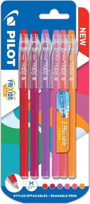Produktbild von PILOT FriXion Stick 0.7 Tintenroller 6er Set-  0.35mm, radierbar, wärme Töne von Rot bis Pink